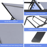 Tangkula Outdoor Adjustable Chaise Lounge Chair