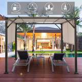 Tangkula 2PCS 16x4 Ft Universal Replacement Canopy for Pergola Structure