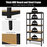 Tangkula 72" Storage Shelves, Heavy Duty Steel Frame 5-Tier Garage Shelf