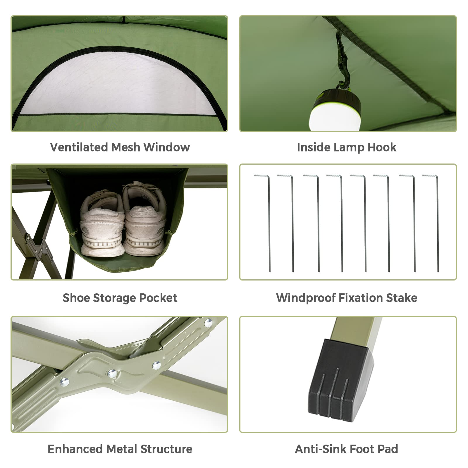 4-in-1 Folding Tent - Tangkula