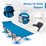 Tangkula Foldable Camping Cot, Portable Sleeping Cot with Carrying Bag
