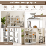 Tangkula 9 Cube Bookshelf, Freestanding 3 Tier Open Bookcase
