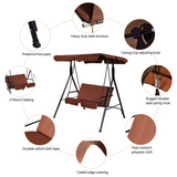 Tangkula 2 Person Canopy Swing