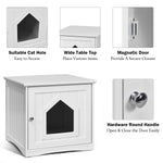 Cat Litter Box Furniture Hidden - Tangkula