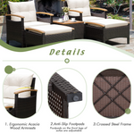 5 Piece Patio Furniture Set - Tangkula