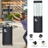 41,000 BTU Propane Patio Heater with Waterproof Cover - Tangkula