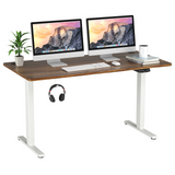 Electric Dual Motor Standing Desk, 48 x 24/48 x 30 Inch Height Adjustable Sit Stand Computer Workstation