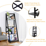 4-Tier Ladder Shelf Bookcase - Tangkula
