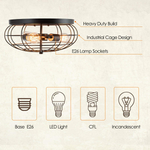  Semi Flush Mount Ceiling Light - Tangkula