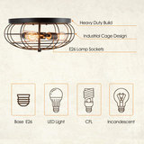  Semi Flush Mount Ceiling Light - Tangkula
