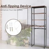 Tangkula 4-Tier Over-The-Toilet Storage Rack, Bathroom Space Saver w/Sturdy Metal Frame