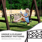 Tangkula 2 Person Porch Swing, Hanging Patio Swing Bench with Chains