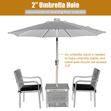 3 Pieces Wicker Bistro Set, Outdoor Conversation Set with 2 Comfortable Cushions
