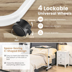Overbed Table with Wheels - Tangkula