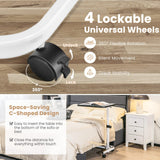 Overbed Table with Wheels - Tangkula