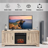 65" TV Stand, Storage Cabinet Console, Television Console (Fireplace not Included)