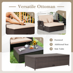 Patio Rattan Daybed - Tangkula