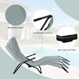 Tangkula Outdoor Chaise Lounge Chair Set of 2,Zero Gravity Folding Stackable