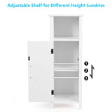 Tangkula Bathroom Floor Cabinet, Multifunctional Storage Cabinet with Anti-Tipping Device