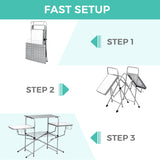 Folding Grill Table, Aluminum Camping Kitchen Table with Cook Station,