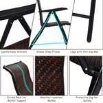 Tangkula Patio Rattan Folding Chair