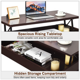 Tangkula Lift Top Coffee Table, w/Hidden Storage Compartment, Cocktail Table