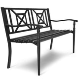 Heavy Duty Loveseat Bench for 2-3 People, Deck Bench Chair