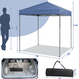 6.6 ft x 6.6 ft Outdoor Pop-up Instant Canopy Tent - Tangkula