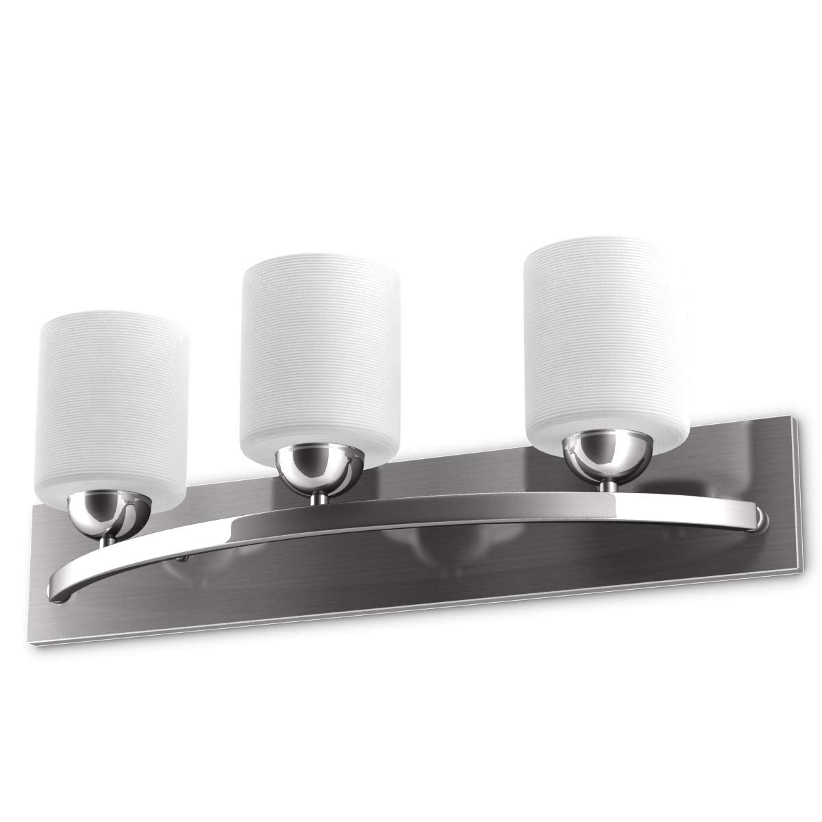 Bathroom Vanity Lamp Brushed Nickel Wall Mounted Vanity Lighting Fixture - Tangkula