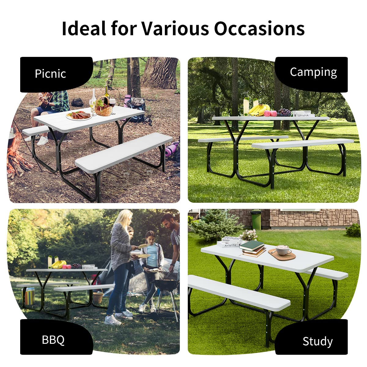 Picnic Table Bench Set - Tangkula