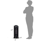 Ceramic Space Heater, Oscillating Tower Heater, Portable Infrared Heater Fan Indoor Use with Remote