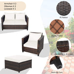 5 Pieces Patio Furniture Set - Tangkula