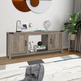 Tangkula Farmhouse TV Stand for TVs up to 70 Inch