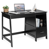 47.5" Computer Desk with 2 Storage Drawers, Small Computer Table Study Writing Desk