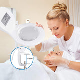 Magnifier Glass Desk Lamp with a Small 12D Lens, 5"Diameter Glass Lens