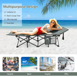 Tangkula Foldable Camping Cot, Portable Sleeping Cot with Carrying Bag