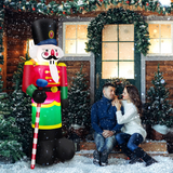 Tangkula 8FT Inflatable Nutcracker Soldier for Christmas