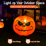 4 Ft Halloween Inflatable Pumpkin with Build-in LED Lights & Blower