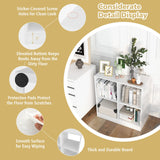 Tangkula 4-Cube Bookcase, Freestanding Open Bookshelf for Living Room Kids Room
