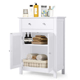 Tangkula Bathroom Storage Cabinet, Free Standing Bathroom Cabinet with Large Drawer