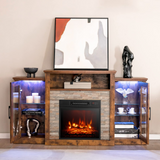 Tangkula Electric Fireplace TV Stand