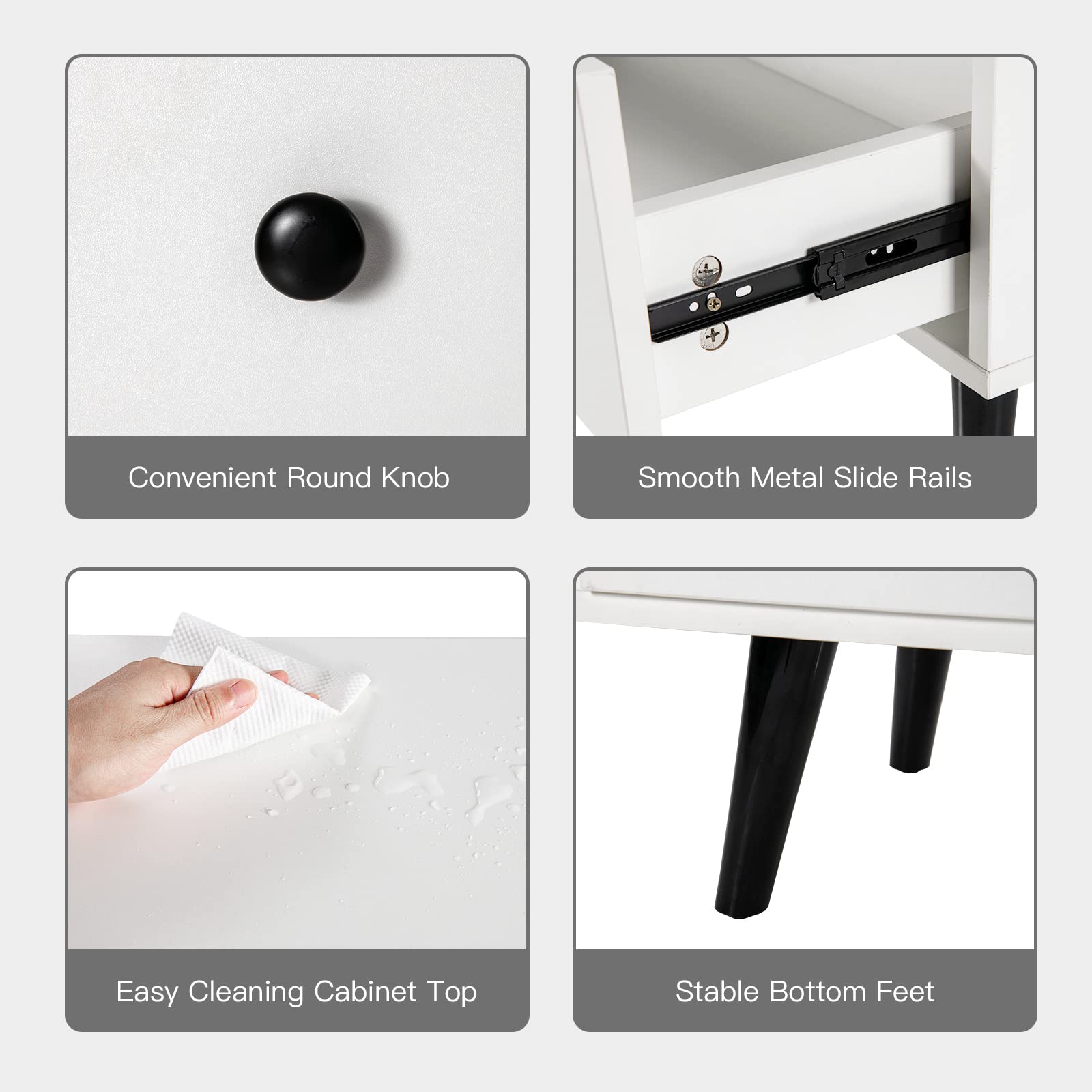  4 Drawer Dresser - Tangkula