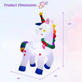 Tangkula 6 FT Christmas Magic Unicorn