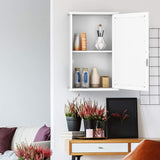 Tangkula Mirrored Bathroom Cabinet, Wall Mount Storage Cabinet with Single Door