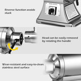 Tangkula Commercial Meat Grinder, 1.5 HP, 1100W, 550LB/h Stainless Steel Electric Sausage Stuffer