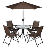 Tangkula 32" Outdoor Patio Table, Round Bistro Table