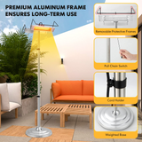Tangkula 1500W Electric Patio Heater, Fast Heating 270 Sq.Ft Infrared Heater with 3 Modes