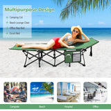 Tangkula Foldable Camping Cot, Portable Sleeping Cot with Carrying Bag