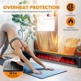 Tangkula 1400W Baseboard Heater, Electric Baseboard Heater with Remote, IPX4 Waterproof Convection Heater for Indoor Use