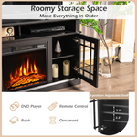 Electric Fireplace TV Stand for TVs Up to 50 Inch - Tangkula
